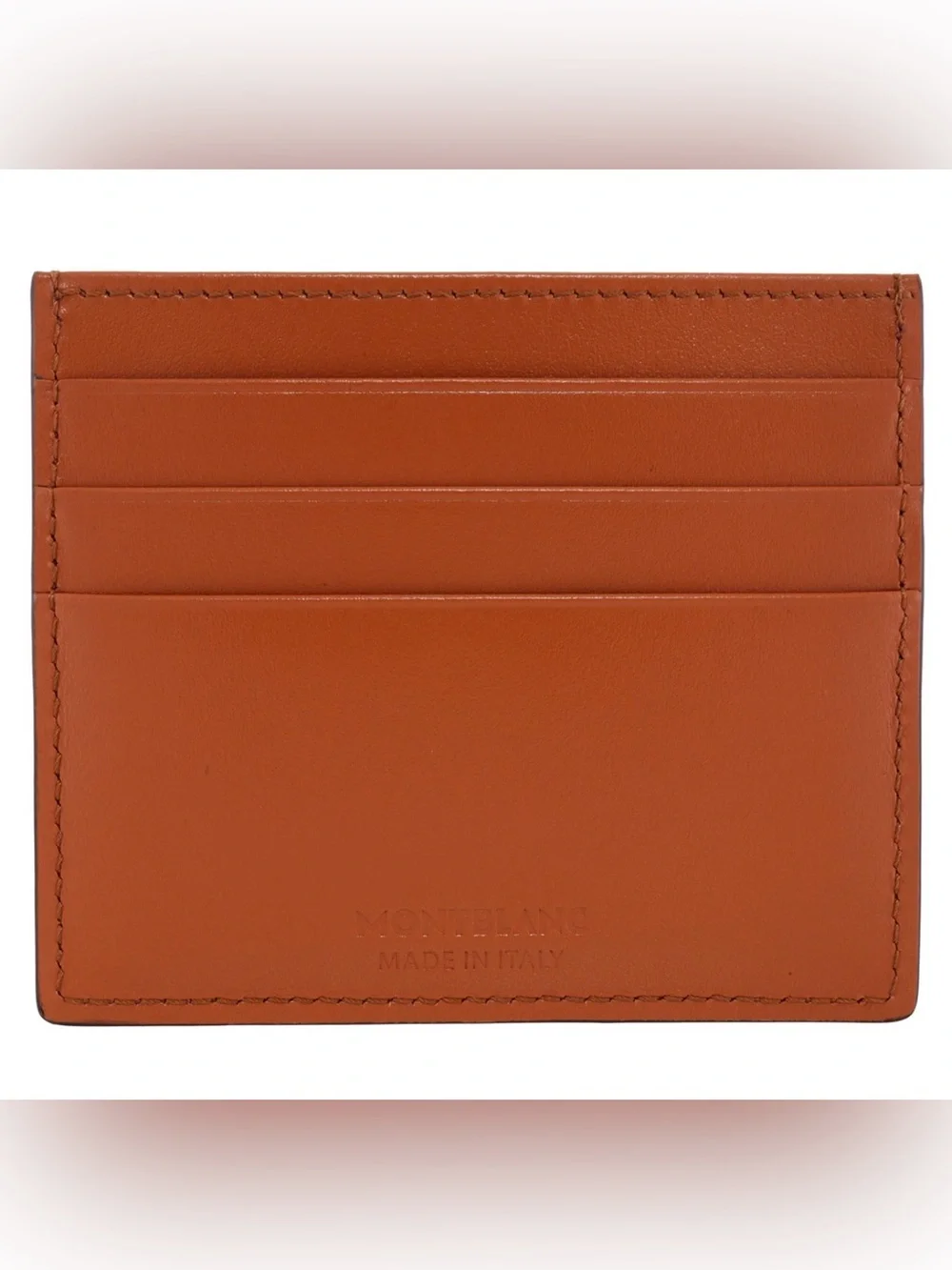 Montblanc Meisterstück 6CC Leather Card Holder Rust Brown NWT Complete Set